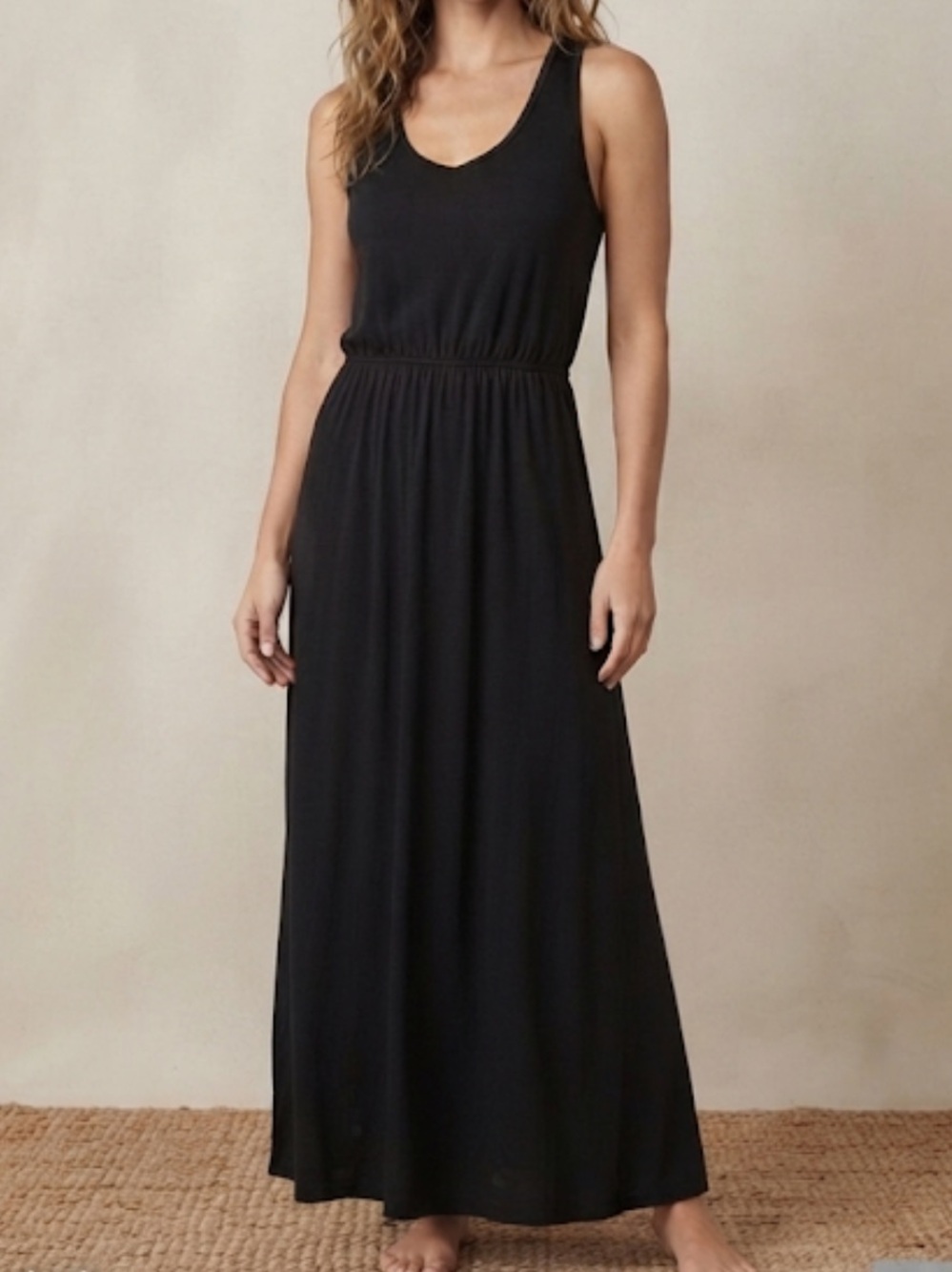 TUCKERNUCK | MATTY M Black Sleeveless Boho Maxi Dress Small